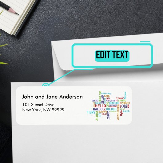 August Met persoonlijke titel Etiket