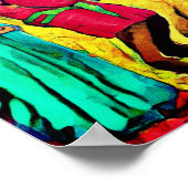 August Naive Folk Art Summer Celebration Poster (Hoek)