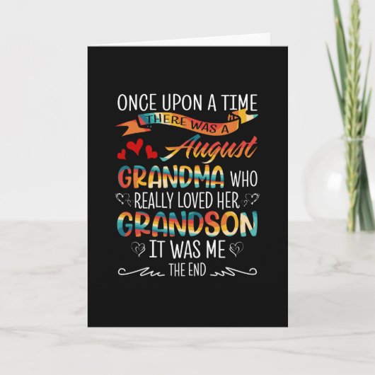August Oma Die Haar Kleinzoons Echt Liefhad Kaart (Voorkant)