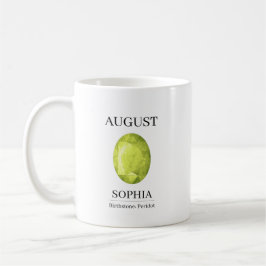 August Peridot Persoonlijke Verjaardag Koffiemok