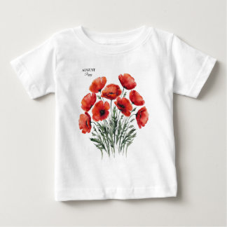 August Poppy Bloom - Gepersonaliseerd verjaardagsc