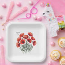 August Poppy Bloom - Gepersonaliseerd verjaardagsc