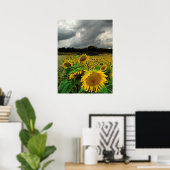 August rain, Sunflower, Print (Thuiskantoor)