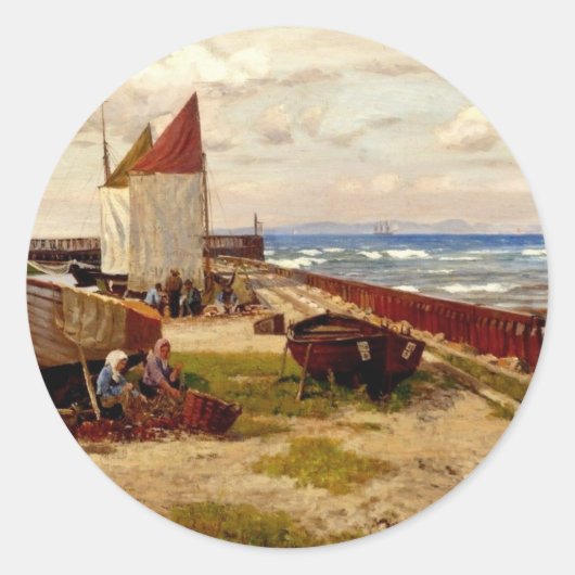 August Ronde Sticker (Voorkant)