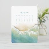 August stand-alone-kalenderzeashore menu (Staand voorkant)