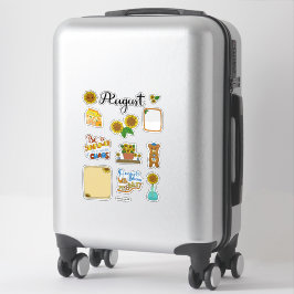 August sticker vel - Late zomer gloed