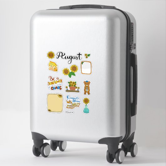 August sticker vel - Late zomer gloed (Koffer)