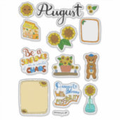 August sticker vel - Late zomer gloed (Voorkant)