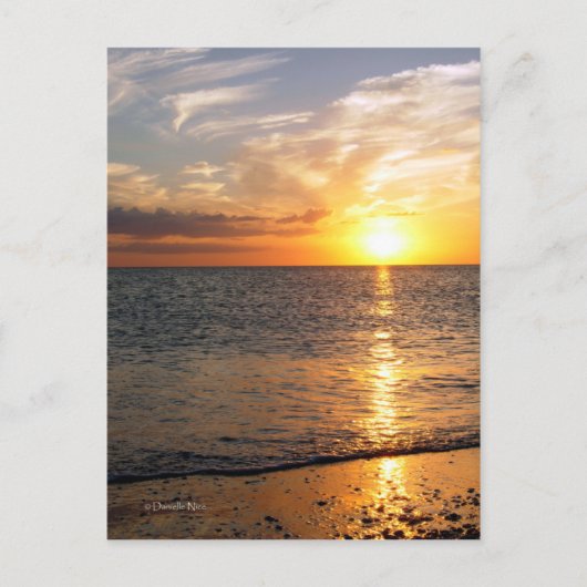 August Sunset Briefkaart (Voorkant)