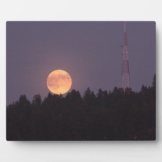 August Supermoon over Paradise Ridge Fotoplaat (Voorkant)