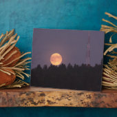 August Supermoon over Paradise Ridge Fotoplaat (Zijkant)