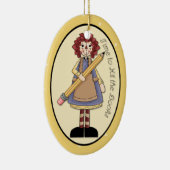 August "Tijd om de boeken te raken" Annie Ornament (Rechts)