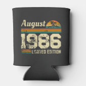 August Verjaardag Aangepast Jaar Blikjeskoeler (Achterkant)