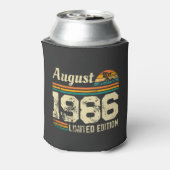 August Verjaardag Aangepast Jaar Blikjeskoeler (Blikje Achterkant)