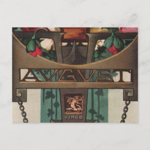 August - Virgo Briefkaart