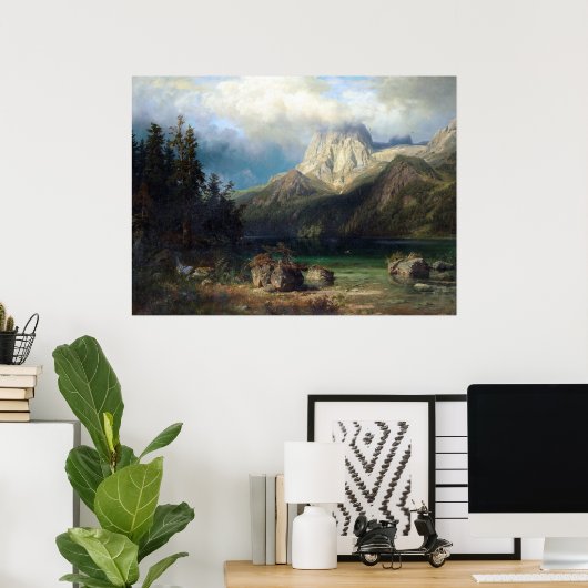 August Wilhelm Leu Mountain Poster (Thuiskantoor)