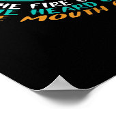 August Woman Soul van Mermaid Leo Zodiac Birthday Poster (Hoek)