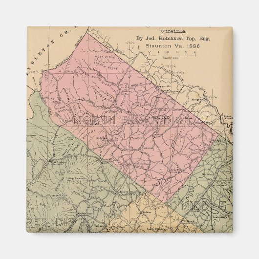 Augusta County, Virginia 2 Magneet (Voorkant)