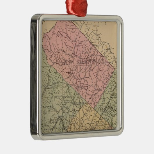 Augusta County, Virginia 2 Metalen Ornament (Rechts)