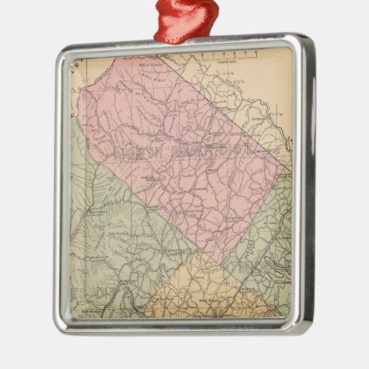 Augusta County, Virginia 2 Metalen Ornament (Links)