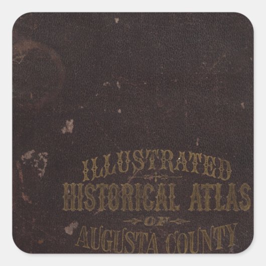 Augusta County, Virginia Vierkante Sticker (Voorkant)