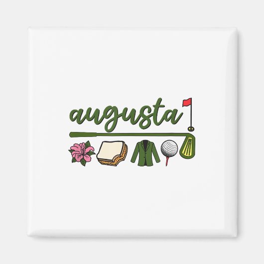Augusta Georgia, Azalea, Golf, Pimento kaas, Jac Magneet (Voorkant)