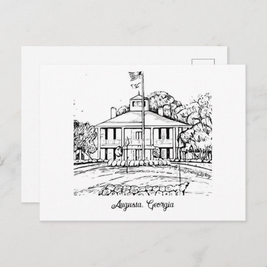 Augusta, Georgia Briefkaart (Voorkant / Achterkant)