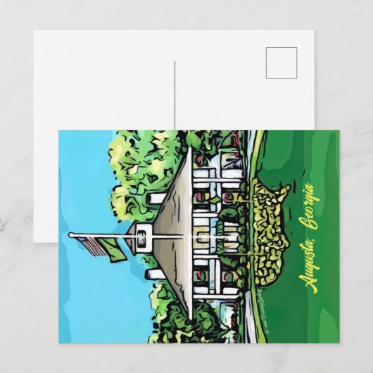 Augusta, Georgia Briefkaart (Voorkant / Achterkant)