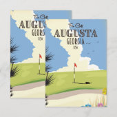 Augusta Georgia Golf Poster (Voorkant / Achterkant)