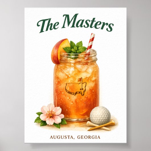 Augusta Georgia Masters Printbare Digitale Downloa Poster (Voorkant)