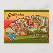 Augusta Georgia Retro  Briefkaart (Voorkant)