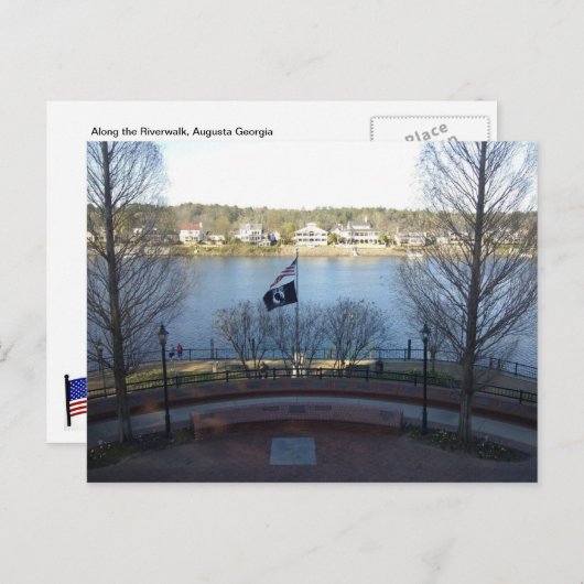 Augusta Georgia Riverwalk Briefkaart (Voorkant / Achterkant)