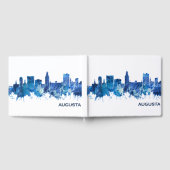 Augusta Georgia Skyline Blue Gastenboek (Volledig)
