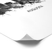 Augusta Georgia Skyline BW Poster (Hoek)