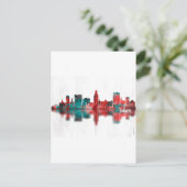 Augusta Georgia Skyline Uitnodiging Briefkaart (Staand voorkant)