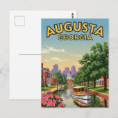 Augusta Georgia Travel Briefkaart (Voorkant / Achterkant)