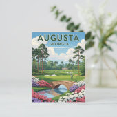 Augusta Georgia Travel Briefkaart (Staand voorkant)