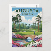 Augusta Georgia Travel Briefkaart (Voorkant / Achterkant)