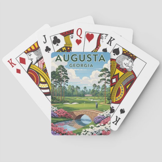 Augusta Georgia Travel Pokerkaarten (Achterkant)