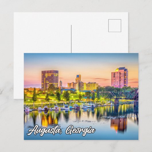 Augusta, Georgia, Verenigde Staten Briefkaart (Voorkant / Achterkant)