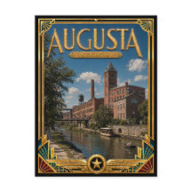 Augusta Georgia Vintage Art Deco Gouden Tijdperk