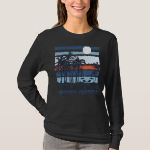 Augusta Georgia Zomer Reizen 80s Strand Zo T-shirt