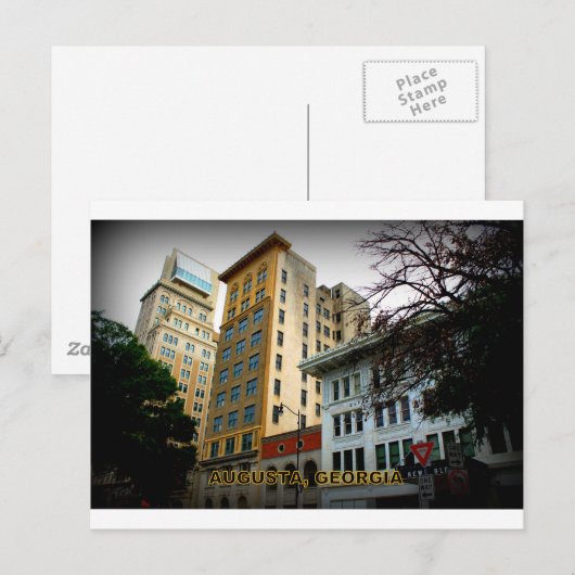 AUGUSTA, GEORGIË BRIEFKAART (Voorkant / Achterkant)