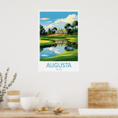 Augusta Golf Club Reisposter Vintage Ski Poster (Keuken)