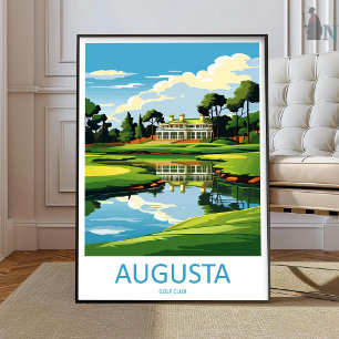 Augusta Golfbaan Reisprint Muurkunst Augusta Poster