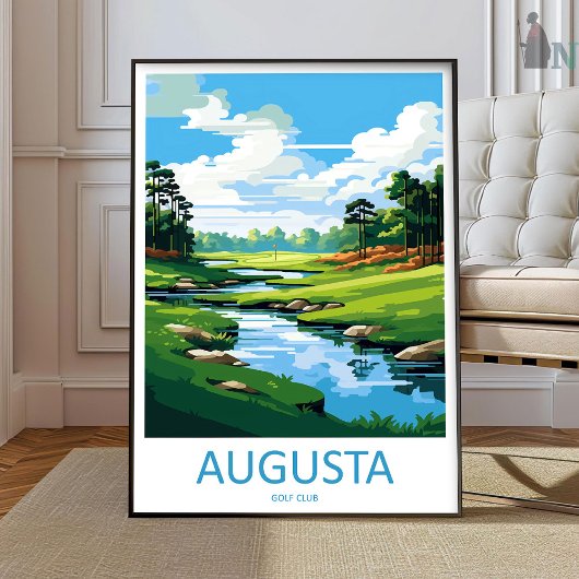 Augusta Golfbaan Reisprint Muurkunst Augusta  Poster