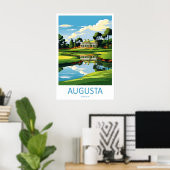 Augusta Golfbaan Reisprint Muurkunst Augusta Poster (Thuiskantoor)