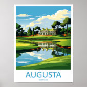 Augusta Golfbaan Reisprint Muurkunst Augusta  Poster (Voorkant)