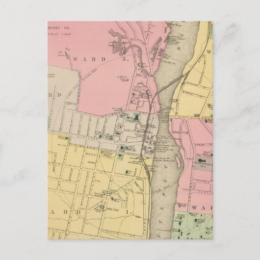 Augusta, Kennebec Co. Briefkaart (Voorkant)