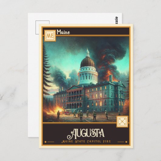 Augusta, Maine | Briefkaart (Voorkant / Achterkant)